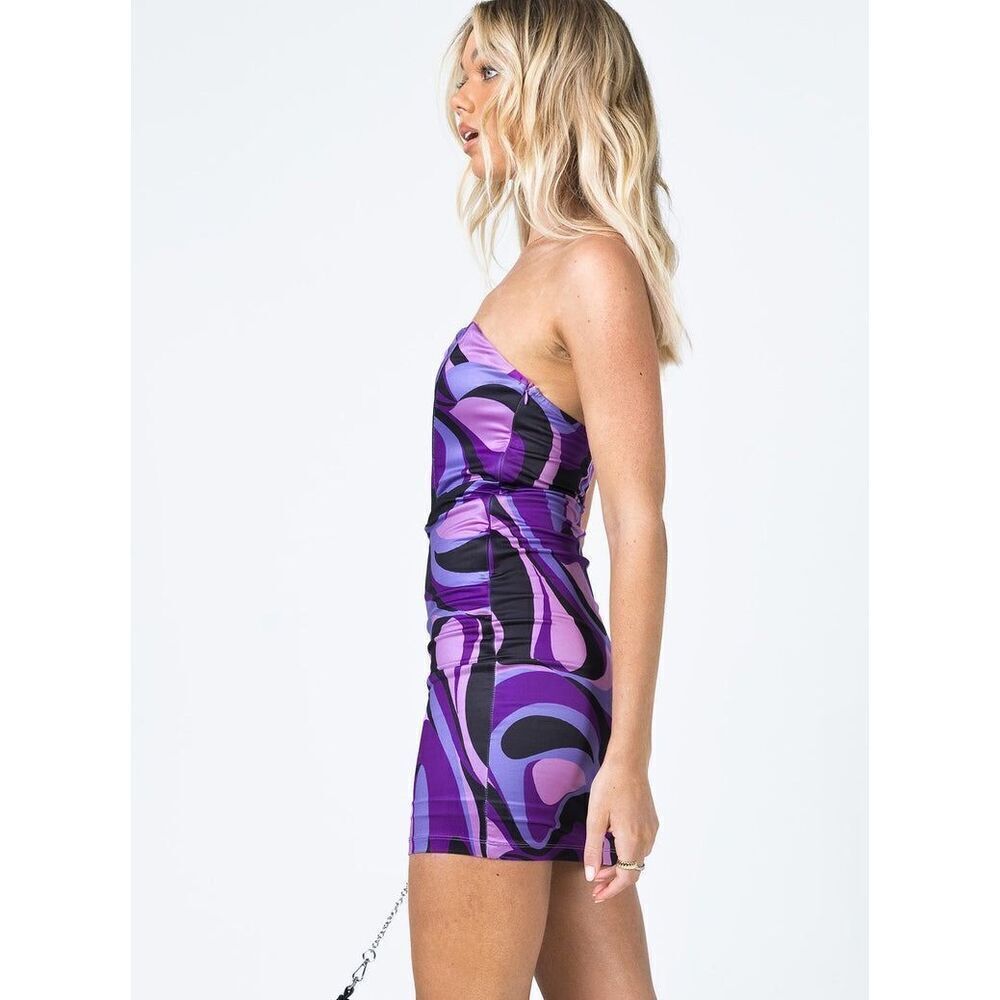 ✨PRINCESS POLLY BOWIE MINI SZ 4 DRESS PURPLE✨ - Picture 4 of 8